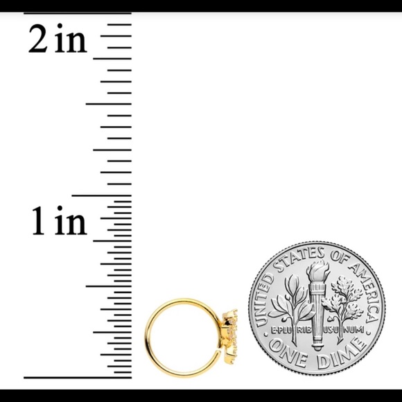 Lotus Flower nose hoop - Picture 3 of 3